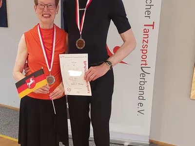 Turnierergebnisse: Medaille auf LM Latein am 31.05.2025 für 60+Paar Kantorek
