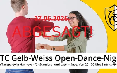 Open-Dance-Night am 27.06.2026 abgesagt!