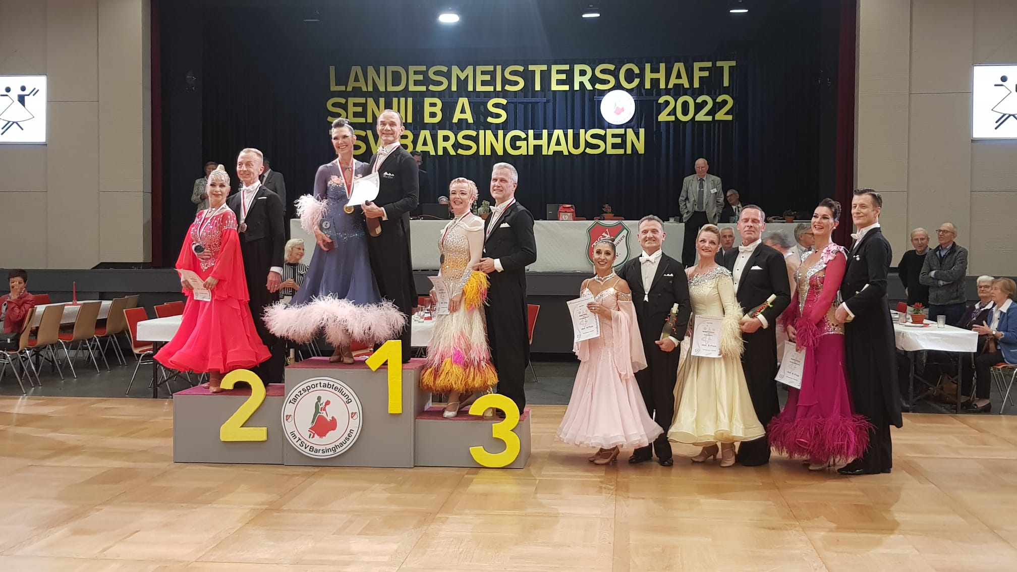 Kerstin Woltmann & Stephan Franke bei der Nds Landesmeisterschaft SEN I S Standard 2022 - Foto Privat